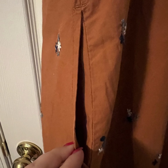 EUC universal thread khaki floral midi length dress - Picture 5 of 6